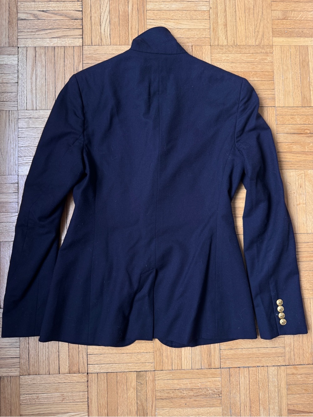 Polo Ralph Lauren Navy Wool Crest Blazer Gold Buttons Sz 4 - Picture 2 of 6